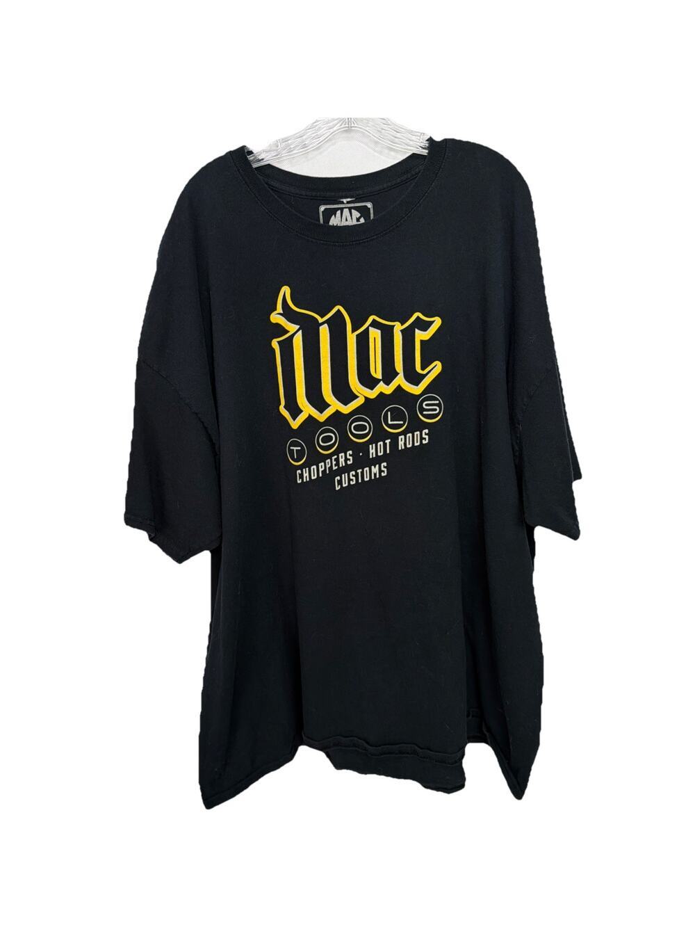 Men’s Mac Tools Hot Rod Black / Yellow Graphic T-Shirt 4X